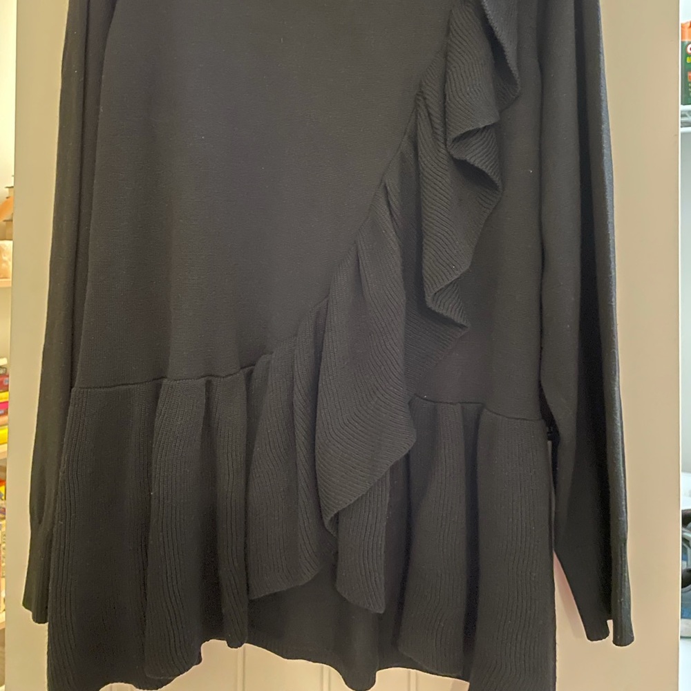 ELOQUII ruffle sweater